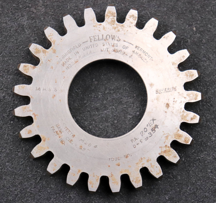 Bild des Artikels FELLOWS-Scheibenschneidrad-gear-shaper-m=-4mm-EGW-20°-Z=-25-Ø110x13xØ1-3/4"-HSS