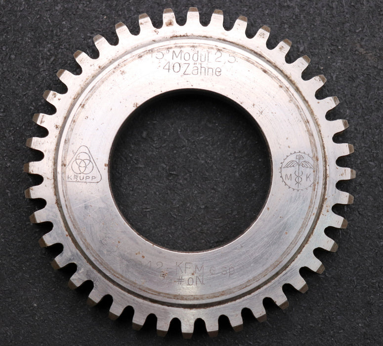 Bild des Artikels KRUPP-Scheibenschneidrad-gear-shaper-m=-2,5mm-15°-EGW-Z=-40-Ø107x14xØ50mm