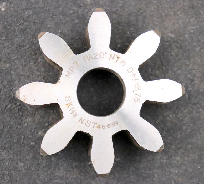 Bild des Artikels Scheibenschneidrad-gear-shaper-m=-7mm-EGW-20°-Z=-8-Ø74x22xØ20mm-gebraucht