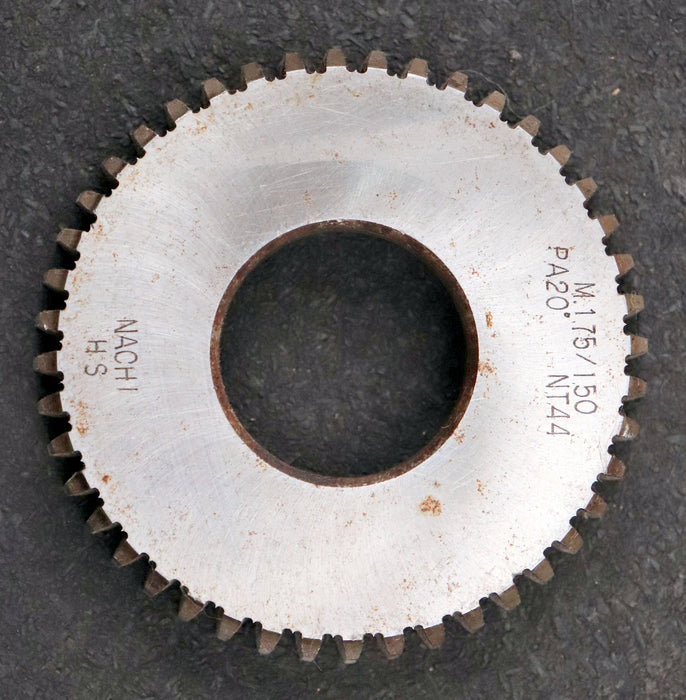 Bild des Artikels NACHI-Schaftschneidrad-gear-shaper-m=-1,75mm-EGW-20°-Z=-44-Ø81x17xØ1-1/4"