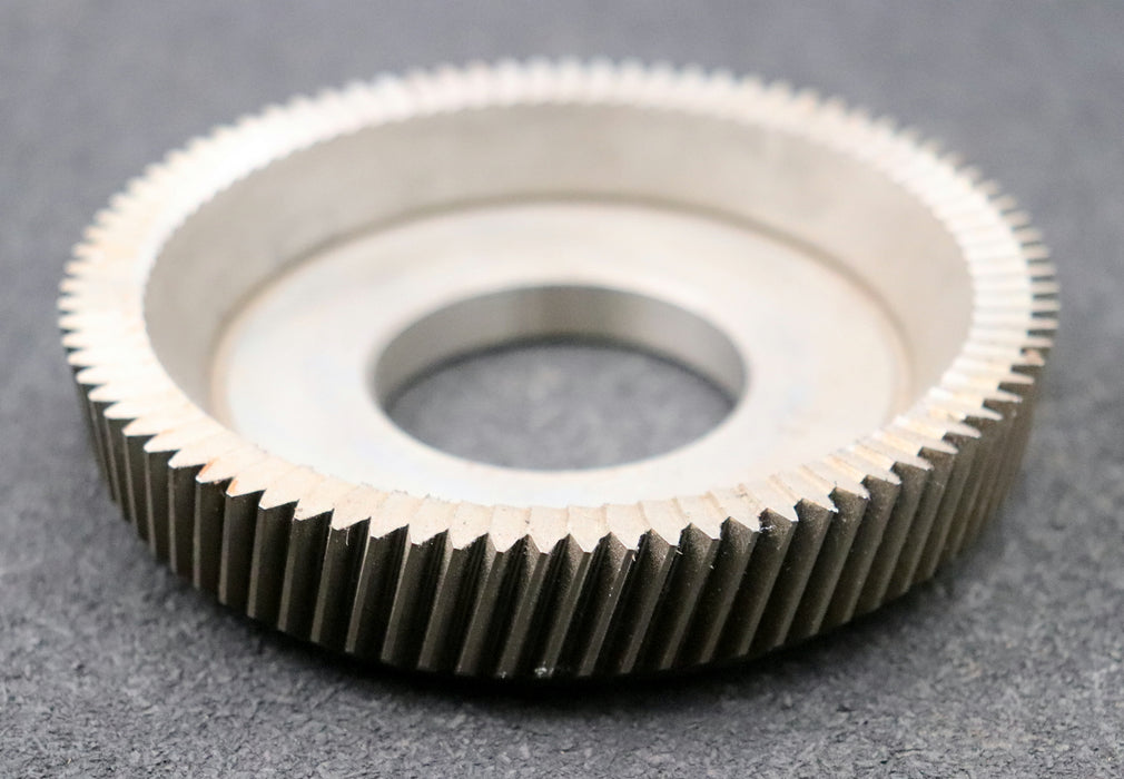 Bild des Artikels PWS-Scheibenschneidrad---Treppenschliff-m=-1,25mm-EGW-20°-Z=-84-Ø112x23xØ1-3/4"