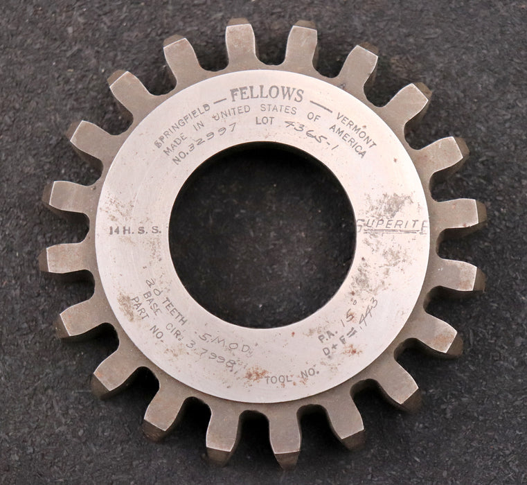 Bild des Artikels FELLOWS-Scheibenschneidrad-gear-shaper-m=-5mm-EGW-15°-Z=-20-Ø114x25xØ1-3/4"