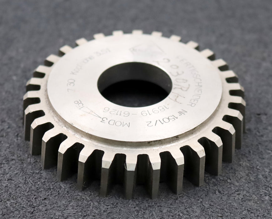 Bild des Artikels KLINGELNBERG-Scheibenschneidrad-gear-shaper-m=-3mm-EGW-15°-Z=-30-Fertigschneider