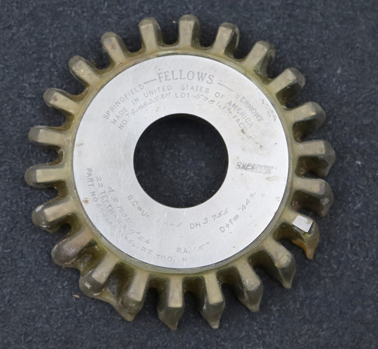 Bild des Artikels FELLOWS-Scheibenschneidrad-gear-shaper-m=-4,5mm-EGW-15°-Z=-22-Ø107x18xØ1-1/4"