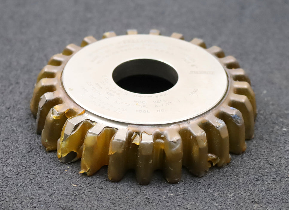 Bild des Artikels FELLOWS-Scheibenschneidrad-gear-shaper-m=-4mm-EGW-15°-Z=-25-Ø108x22xØ1-1/4"