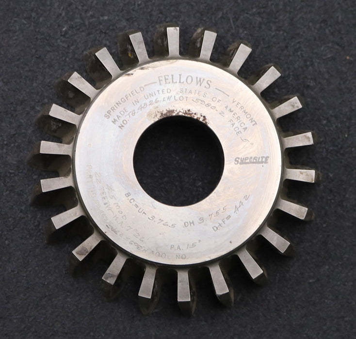 Bild des Artikels FELLOWS-Scheibenschneidrad-gear-shaper-m=-4,5mm-EGW-15°-Z=-22-Ø111x25xØ1-1/4"