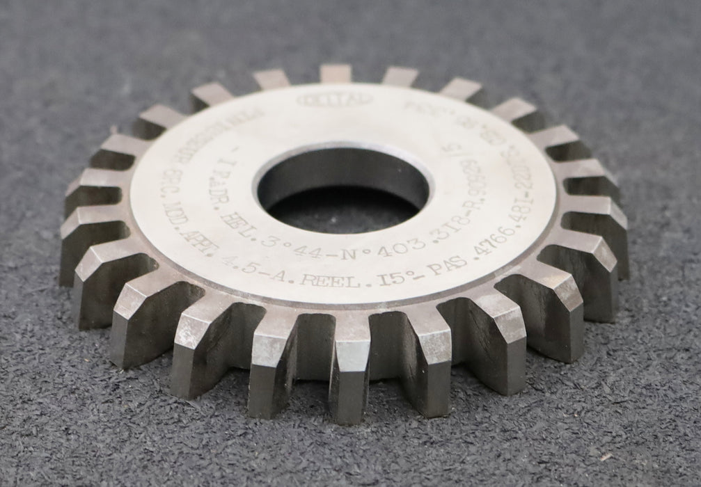 Bild des Artikels DELTAL-Scheibenschneidrad-Treppenschliff-m=-4,5mm-EGW-15°-Z=-22-Fertigschneider