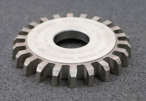 Bild des Artikels DELTAL-Scheibenschneidrad-Treppenschliff-m=-4,5mm-EGW-15°-Z=-22-Fertigschneider