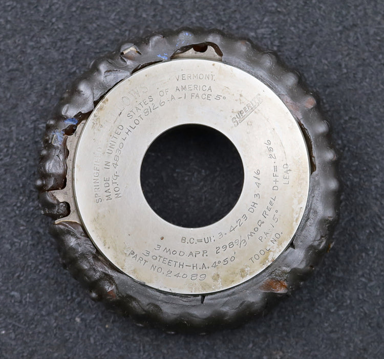 Bild des Artikels FELLOWS-Scheibenschneidrad-gear-shaper-m=-3mm-EGW-15°-Z=-30-ß=-H.A.=-4°50'