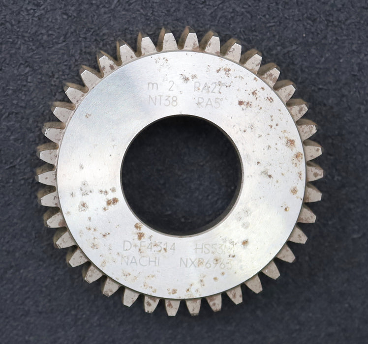 Bild des Artikels NACHI-Scheibenschneidrad-gear-shaper-m=-2mm-27°-EGW-Z=-38-RA=-5°-Ø80x18xØ1-1/4mm