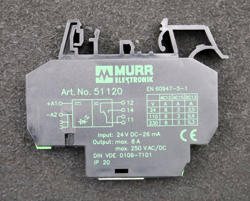 Bild des Artikels MURRELEKTRONIK-10x-Relaismodul-Art.-No.-51120-Input:-24VDC-26mA-gebraucht