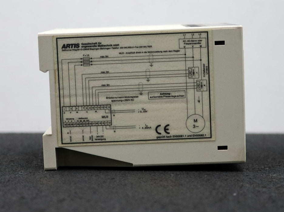 Bild des Artikels ARTIS-Messumformer-transmitter-Type:-MU3-gebraucht