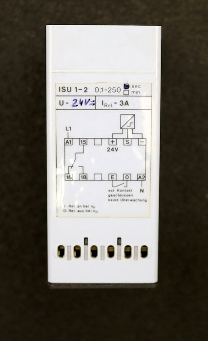 Bild des Artikels BEKA-Integriertes-Steuergerät-ISU-1-2-0,1-250sec-U=-24V-Irel=-3A-gebraucht