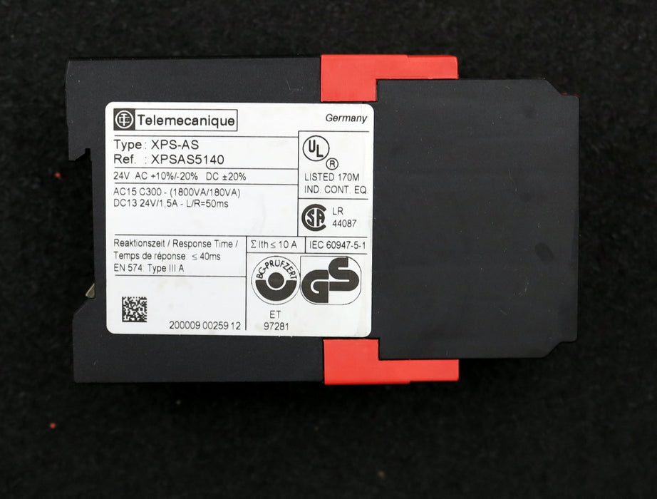 Bild des Artikels TELEMECANIQUE-Sicherheitsrelais-Safety-Relays-Type:-XPS-AS-Ref.:-XPSAS5140-24V