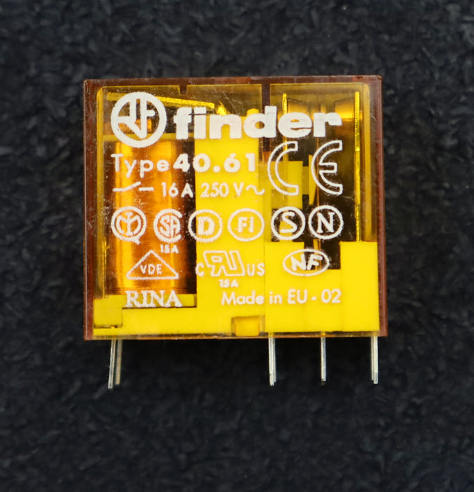 Bild des Artikels FINDER-4x-Printrelais-Type-40.61-24VDC-16A-250VAC-Spulenspannung-230VAC-50-60Hz