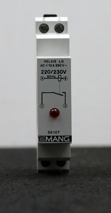 Bild des Artikels MANG-Relais-Reference-058107-10A-220/230V-50Hz-unbenutzt-in-OVP