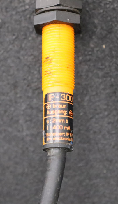 Bild des Artikels EFECTOR-induktiver-Sensor-IF-3002-BP0G-S:-2mm-b-10-55VDC-400mA-700Hz-gebraucht