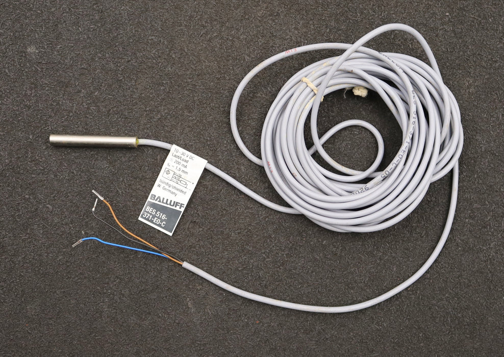 Bild des Artikels BALLUF-Näherungsschalter-BES516-371-E0-C-Sn=-1,5mm-10-30VDC-200mA-gebraucht