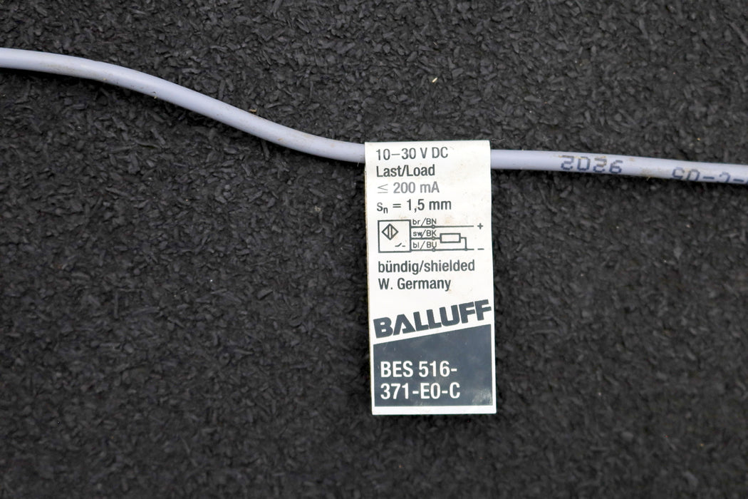 Bild des Artikels BALLUF-Näherungsschalter-BES516-371-E0-C-Sn=-1,5mm-10-30VDC-200mA-gebraucht