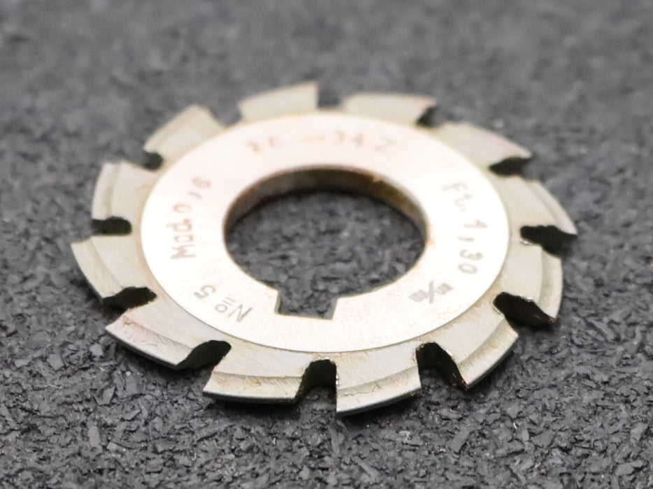 Bild des Artikels DOLD-Zahnformfräser-m=-0,6mm-No.-5-für-Z=-26-34-EGW-15°-gear-profile-cutter