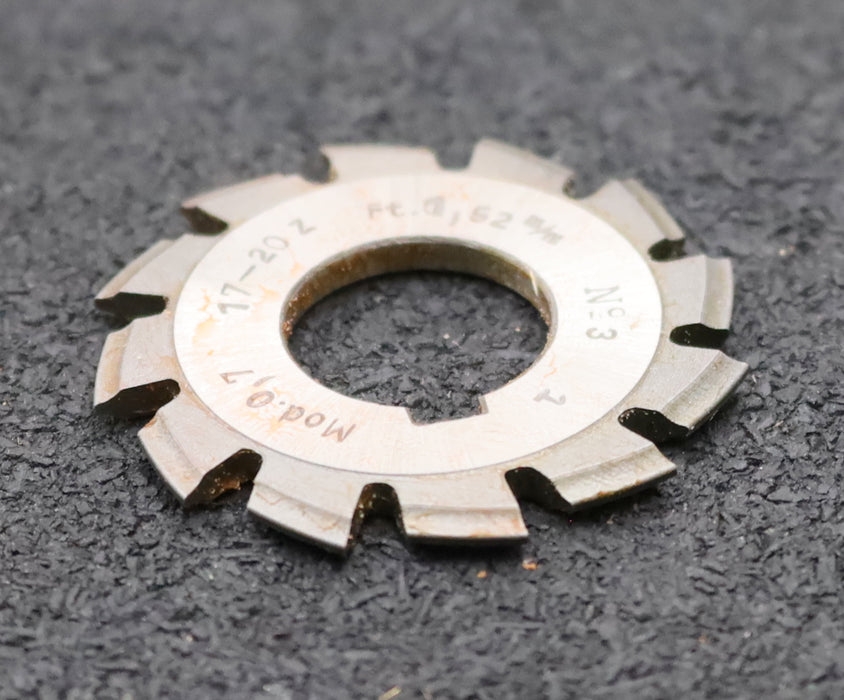 Bild des Artikels DOLD-Zahnformfräser-m=-0,7mm-No.-3-für-Z=-17-20-EGW-15°-gear-profile-cutter