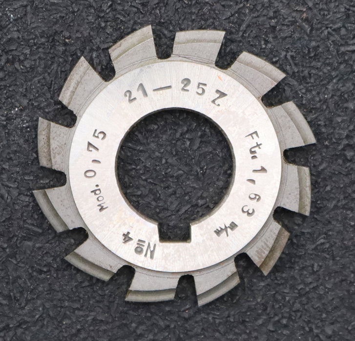 Bild des Artikels DOLD-Zahnformfräser-m=-0,75mm-No.-4-für-Z=-21-25-EGW-15°-gear-profile-cutter