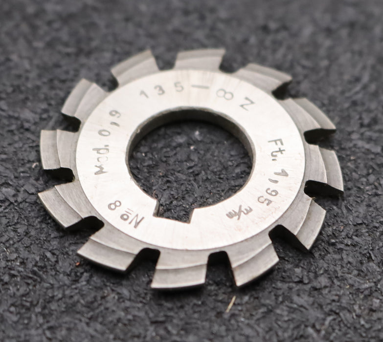 Bild des Artikels DOLD-Zahnformfräser-m=-0,9mm-No.-8-für-Z=-135-00-EGW-15°-gear-profile-cutter