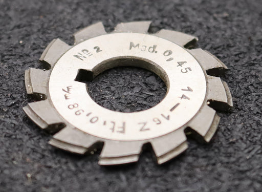 Bild des Artikels DOLD-Zahnformfräser-m=-0,45mm-No.-2-für-Z=-14-16-EGW-20°-LKN-gear-profile-cutter