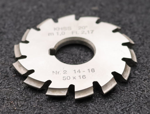Bild des Artikels DOLD-Zahnformfräser-m=-1mm-No.-2-für-Z=-14-16-EGW-20°-gear-profile-cutter