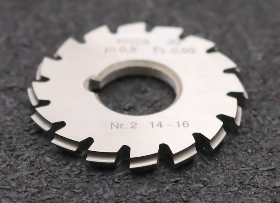 Bild des Artikels DOLD-Zahnformfräser-m=-0,3mm-No.-2-für-Z=-14-16-EGW-20°-gear-profile-cutter
