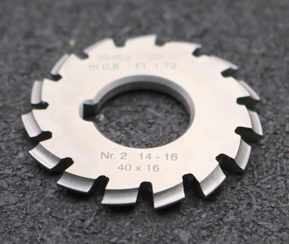 DOLD Zahnformfräser m= 0,8mm No. 2 für Z= 14-16 EGW 20° gear profile c ...