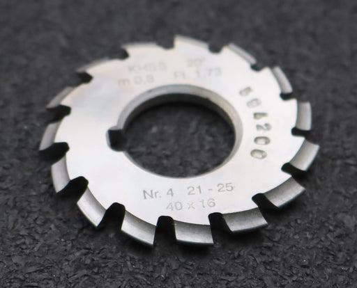 Bild des Artikels DOLD-Zahnformfräser-m=-0,8mm-No.-4-für-Z=-21-25-EGW-20°-gear-profile-cutter