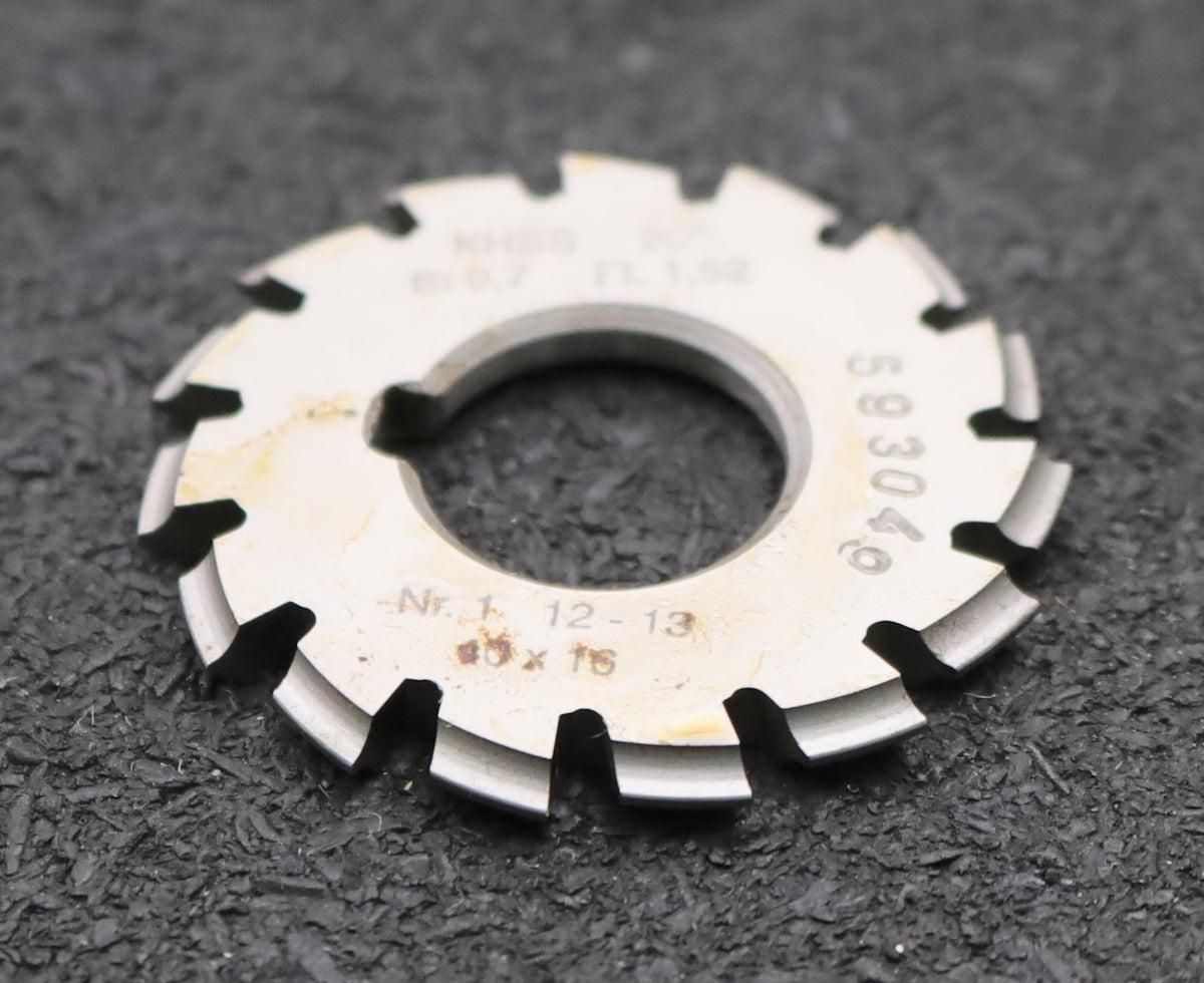 DOLD Zahnformfräser m= 3,5mm No. 4 für Z= 21-25 EGW 20° gear profile c DOLD Zahnformfräser m= 3,5mm No. 4 für Z= 21-25 EGW 20° gear profile c