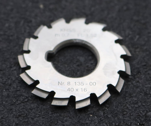 Bild des Artikels DOLD-Zahnformfräser-m=-0,7mm-No.-8-für-Z=-135-00-EGW-20°-gear-profile-cutter