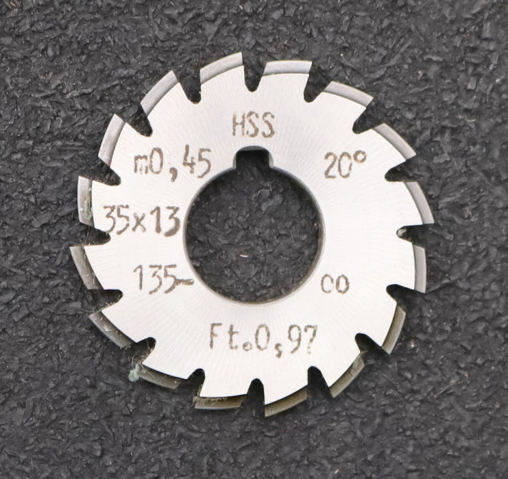 Bild des Artikels DOLD-Zahnformfräser-m=-0,45mm-No.-8-für-Z=-135-00-EGW-20°-gear-profile-cutter