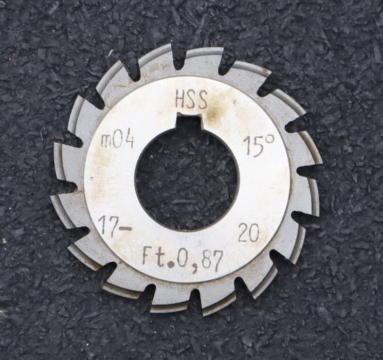 Bild des Artikels DOLD-Zahnformfräser-m=-0,4mm-No.-3-für-Z=-17-20-EGW-15°-gear-profile-cutter