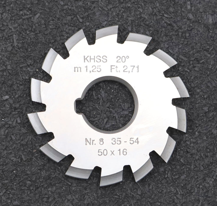Bild des Artikels DOLD-Zahnformfräser-m=-1,25mm-No.-6-für-Z=-35-54-EGW-20°-gear-profile-cutter