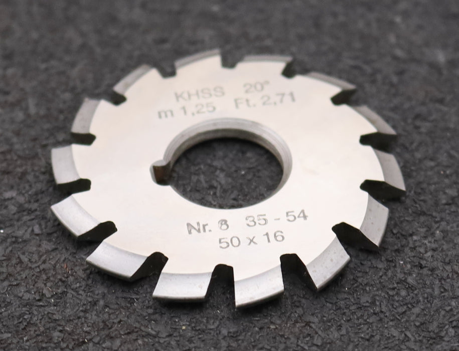 Bild des Artikels DOLD-Zahnformfräser-m=-1,25mm-No.-8-für-Z=-135-00-EGW-20°-gear-profile-cutter