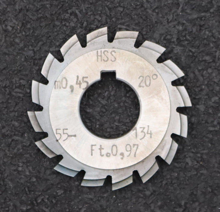 Bild des Artikels DOLD-Zahnformfräser-m=-0,45mm-No.-7-für-Z=-55-134-EGW-20°-gear-profile-cutter