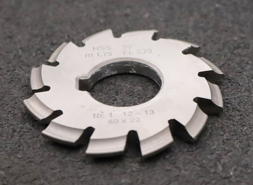 Bild des Artikels DOLD-Zahnformfräser-m=-1,75mm-No.-1-für-Z=-12-13-EGW-20°-gear-profile-cutter