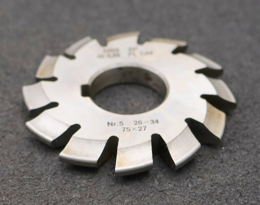 Bild des Artikels DOLD-Zahnformfräser-m=-3,25mm-No.-5-für-Z=-26-34-EGW-20°-gear-profile-cutter