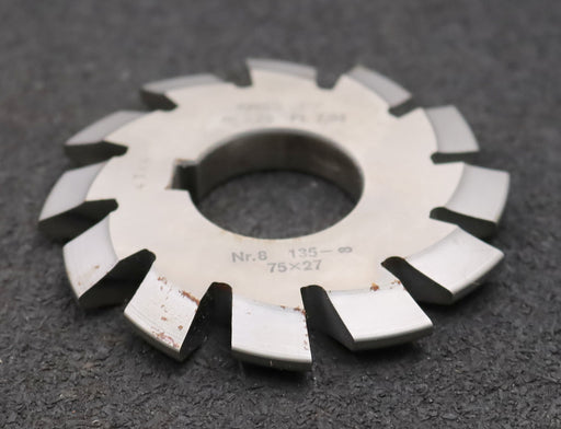 Bild des Artikels DOLD-Zahnformfräser-m=-3,25mm-No.-8-für-Z=-135-00-EGW-20°-gear-profile-cutter