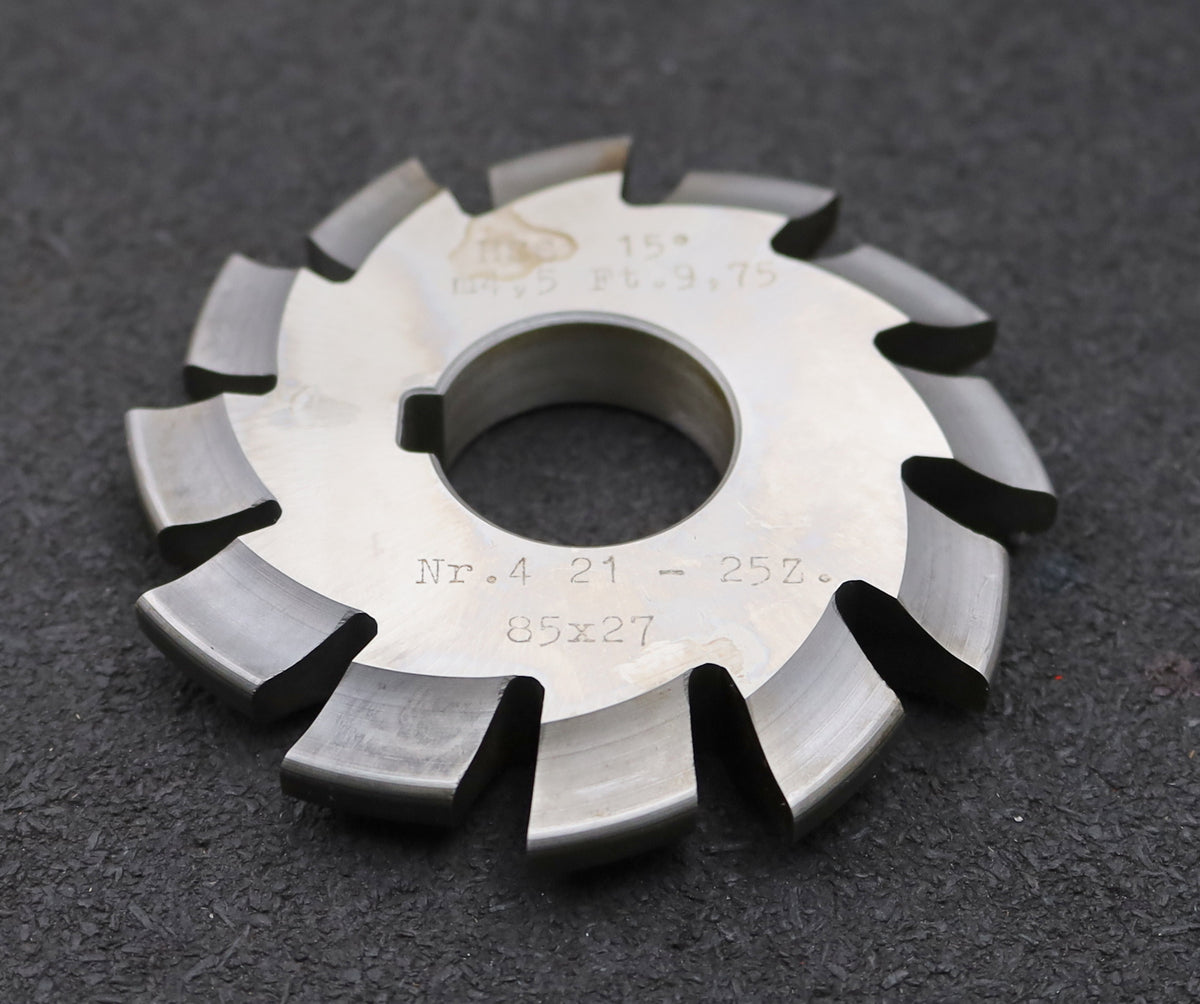 Zahnformfräser m = 5mm BP I nach DIN3972 No. 5 Z = 26-34 Zahnformfräser m = 5mm BP I nach DIN3972 No. 5 Z = 26-34
