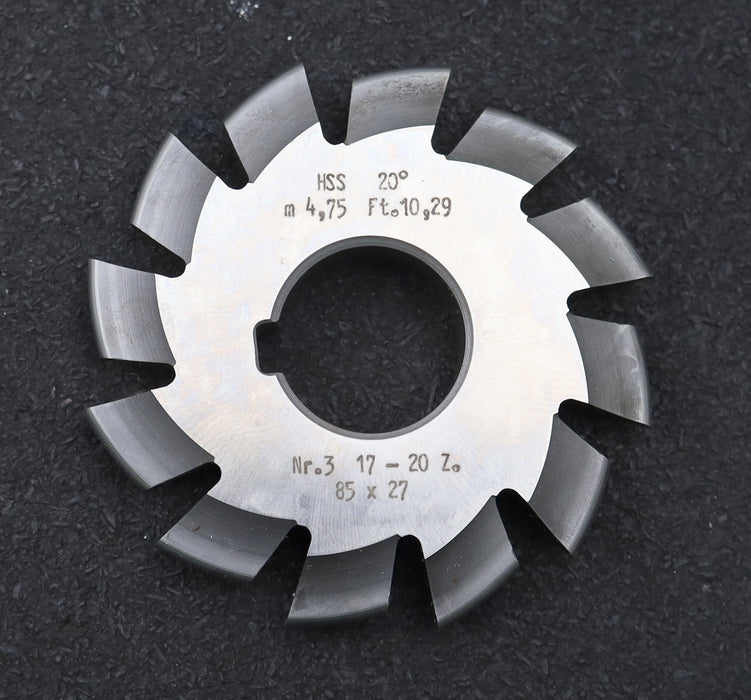 Bild des Artikels DOLD-Zahnformfräser-m=-4,75mm-No.-3-für-Z=-17-20-gear-profile-cutter