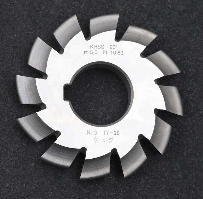 Bild des Artikels DOLD-Zahnformfräser-m=-5mm-No.-3-für-Z=-17-20-EGW-20°-gear-profile-cutter