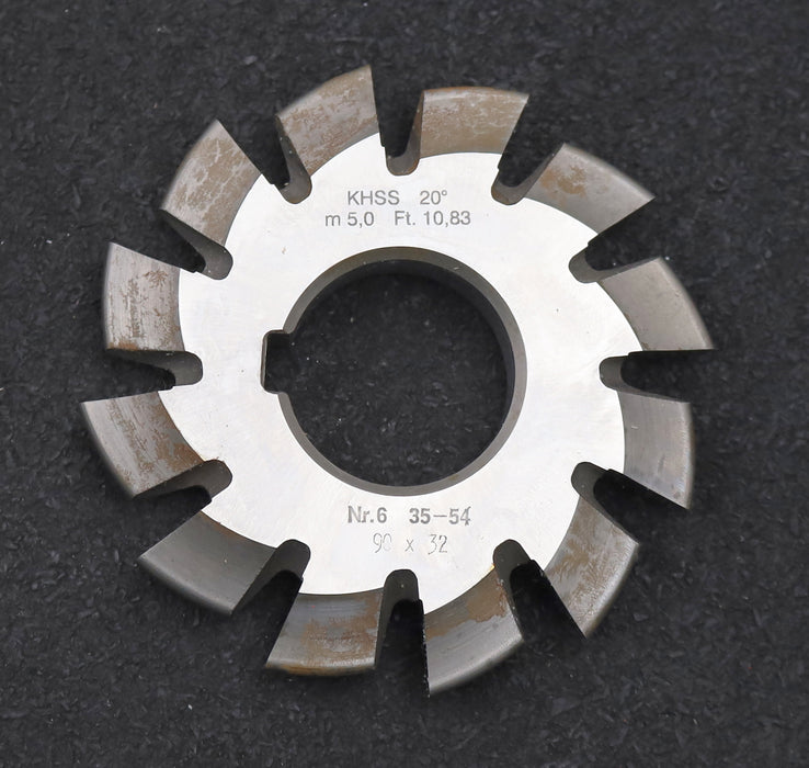 Bild des Artikels DOLD-Zahnformfräser-m=-5mm-No.-6-für-Z=-35-54-EGW-20°-gear-profile-cutter