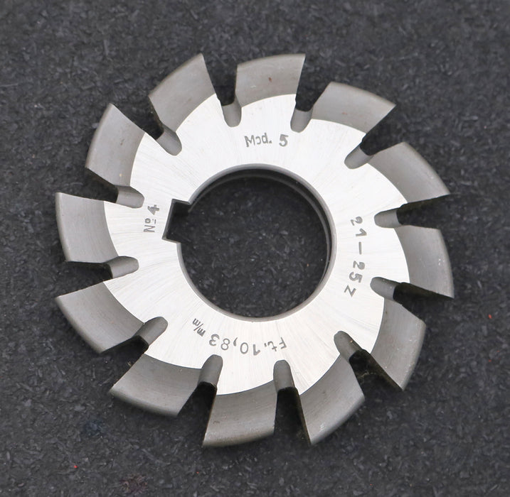 Bild des Artikels DOLD-Zahnformfräser-m=-5mm-No.-4-für-Z=-21-25-EGW-15°-gear-profile-cutter