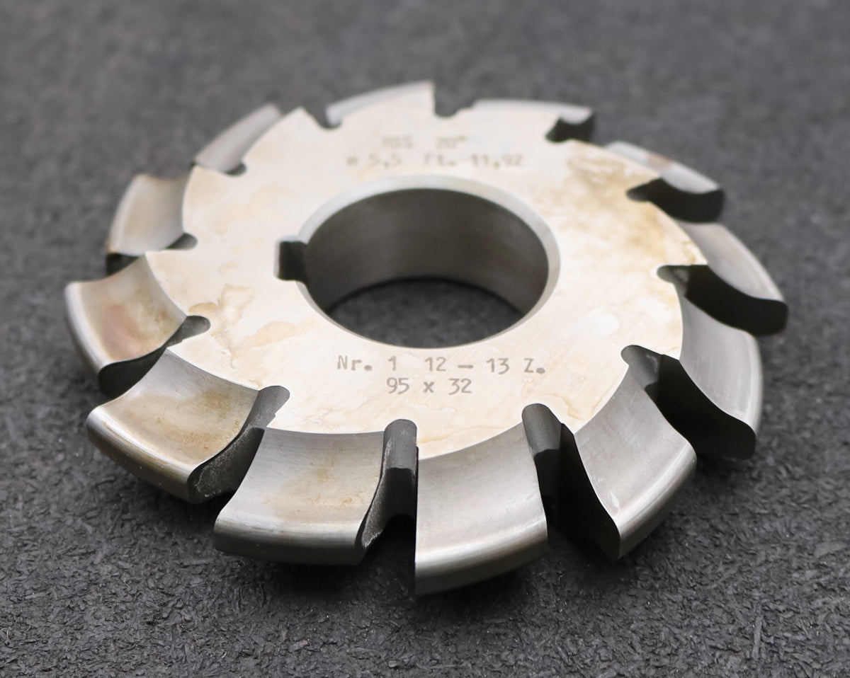 DOLD Zahnformfräser m= 0,45mm No. 1 für Z= 12-13 EGW 20° LKN gear profile cutter DOLD Zahnformfräser m= 0,45mm No. 1 für Z= 12-13 EGW 20° LKN gear profile cutter