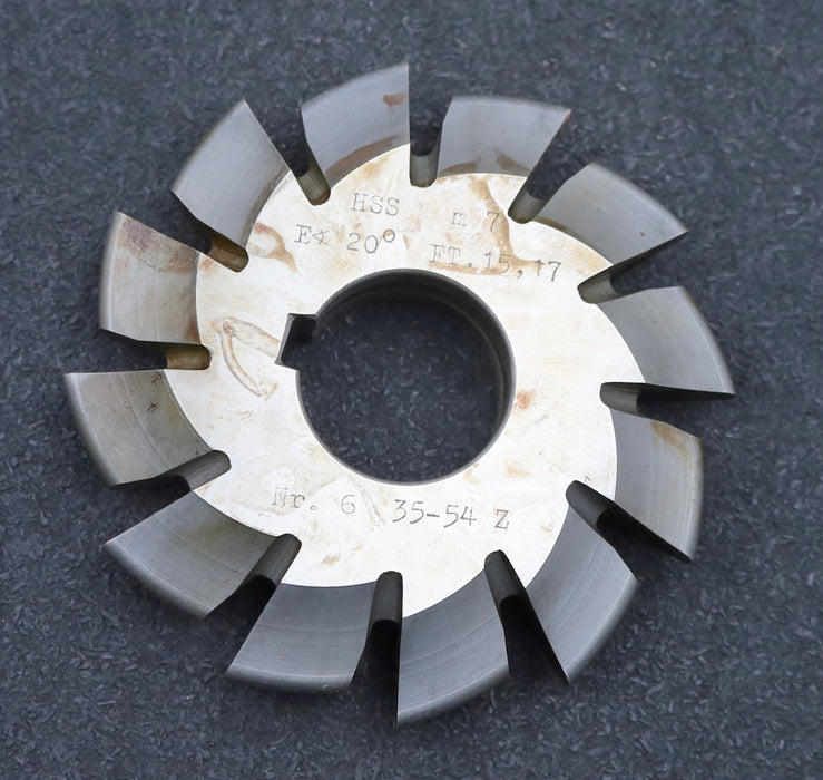 Bild des Artikels DOLD-Zahnformfräser-m=-7mm-No.-6-für-Z=-35-54-EGW-20°-gear-profile-cutter