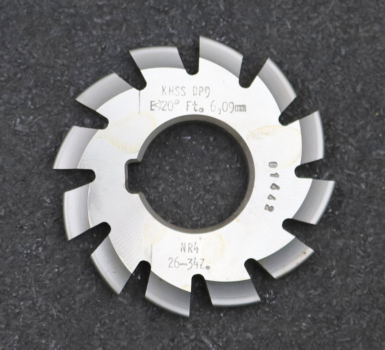 Bild des Artikels DOLD-Zahnformfräser-D.P.=-9-No.-4-für-Z=-26-34-EGW-20°-gear-profile-cutter